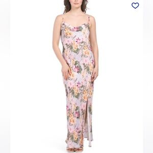 NWT SAIPH Satin Floral Dress
